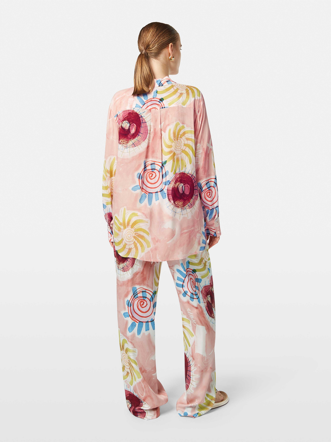 Scotch & Soda Printed relaxed fit shirt-Abstract Sun Pink - Image 3