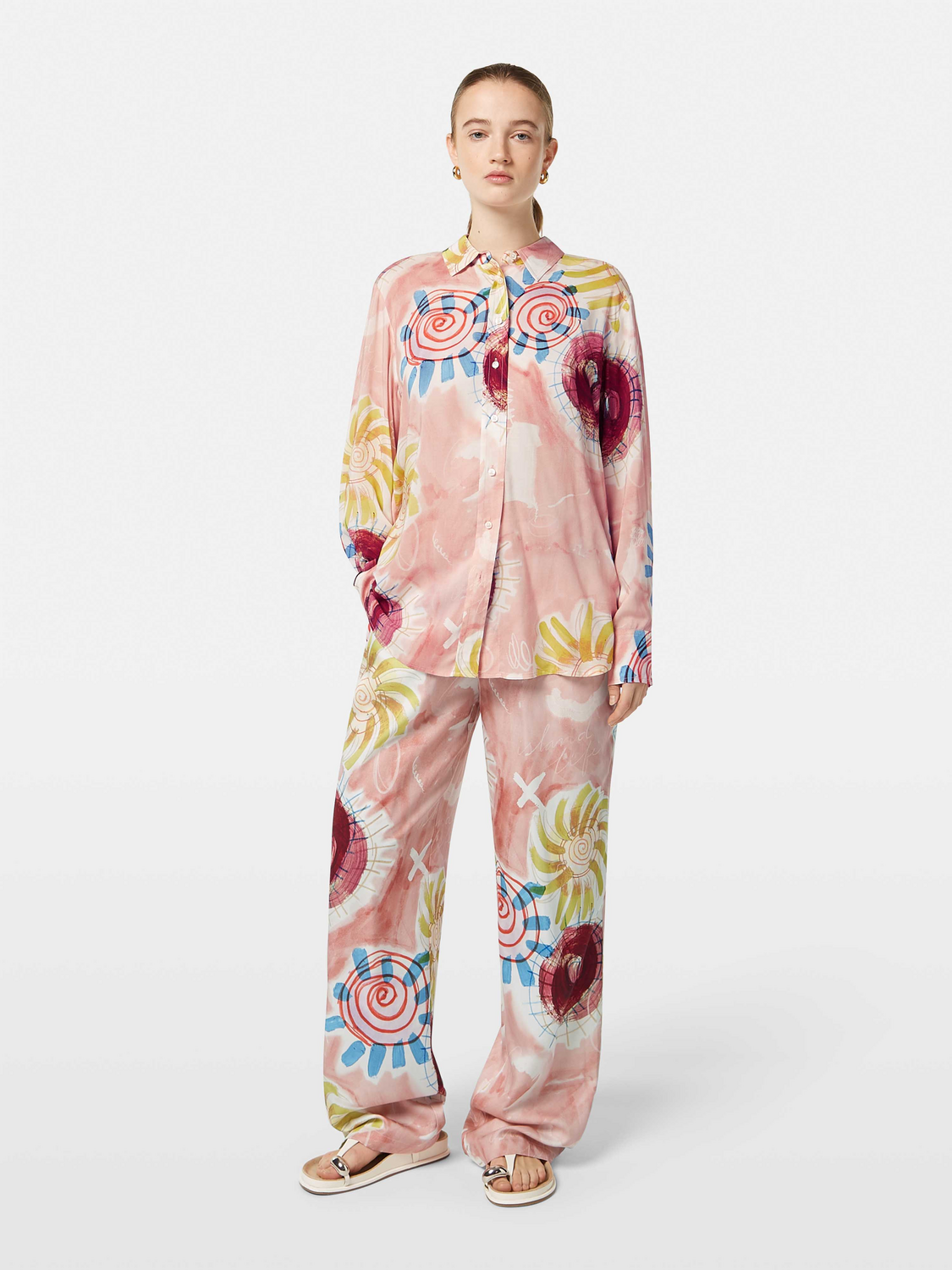 Scotch & Soda Printed relaxed fit shirt-Abstract Sun Pink - Image 2