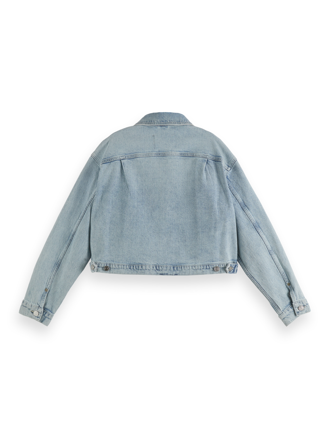 Scotch & Soda Cropped denim trucker jacket — Blue Story - Image 5
