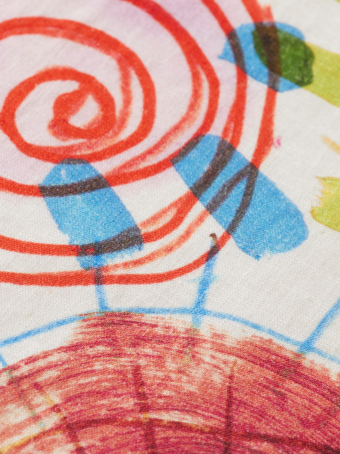 Scotch & Soda Linen blend printed wrap skirt-Abstract Sun Pink - Image 7