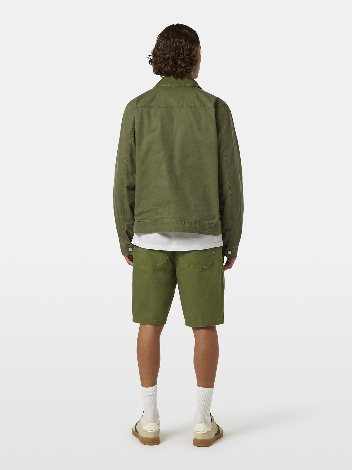 Scotch & Soda Pigment-dyed worker jacket-Army - Image 3