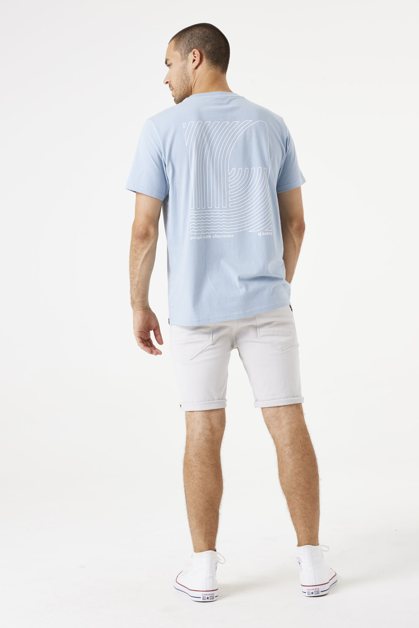 Garcia Men's T-Shirt - Dusty Blue E51201 - Image 2