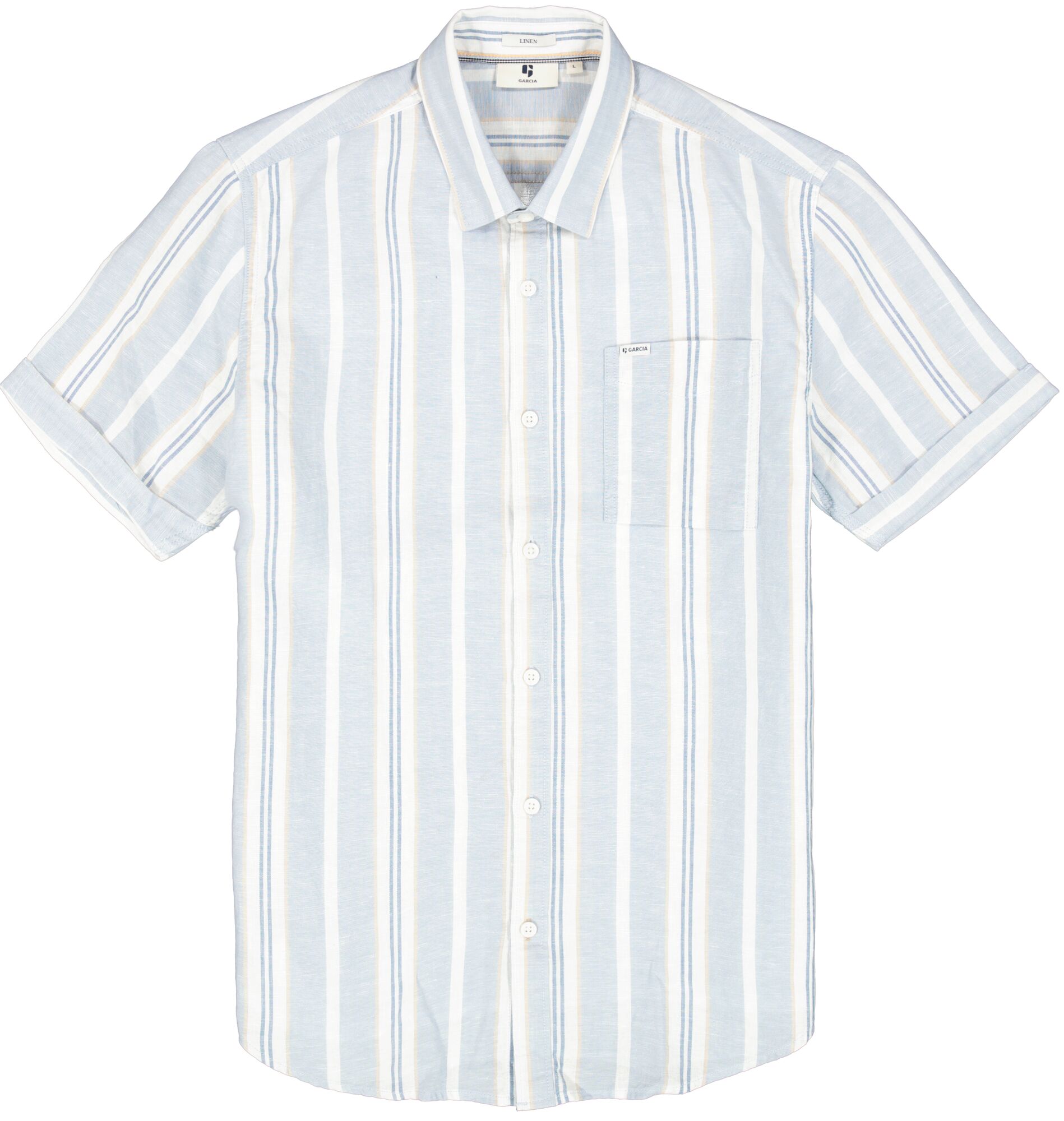 Garcia Men's SS Shirt - Dusty Blue E51293 - Image 5