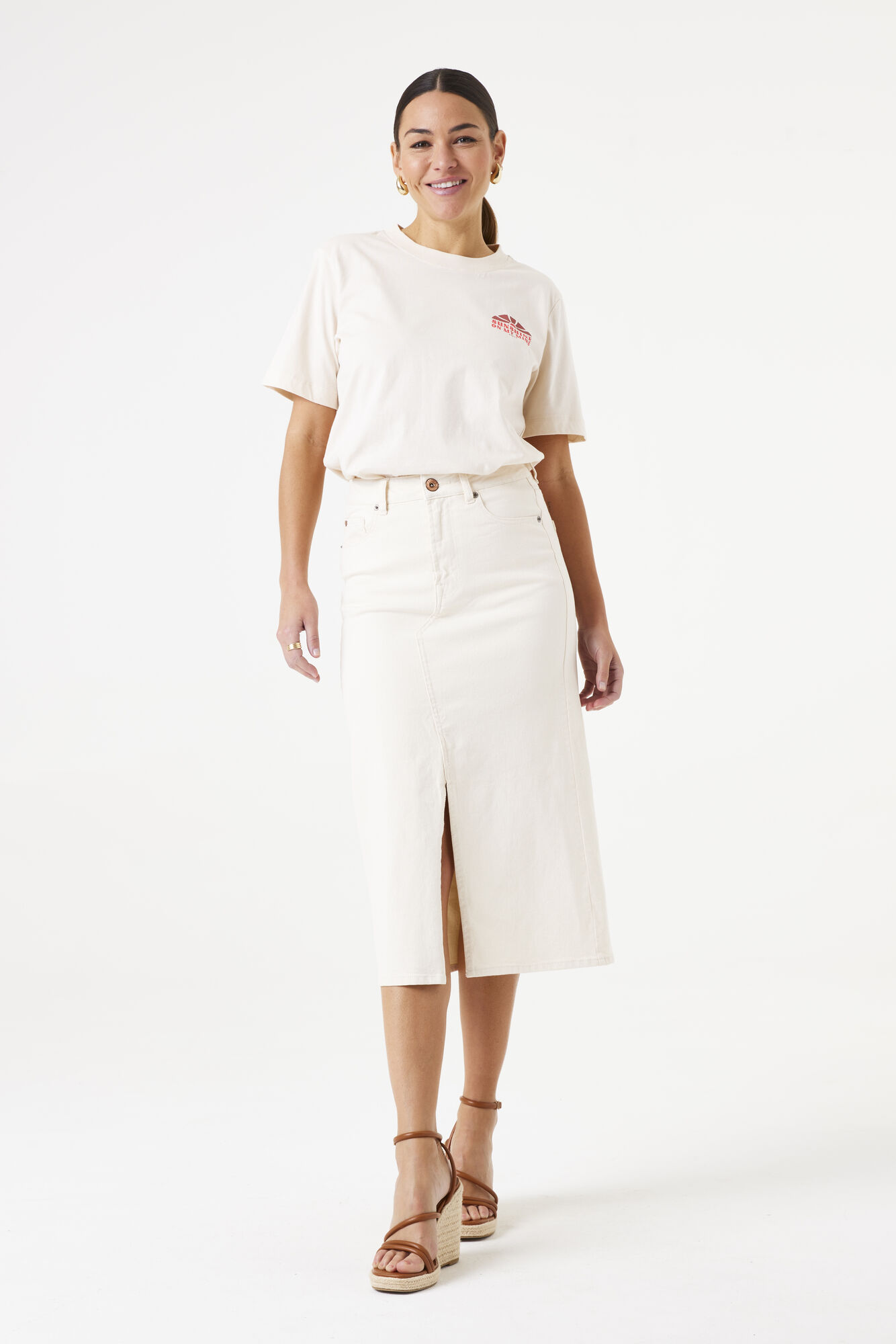 Garcia T-Shirt - Whitecap E50206 - Image 3