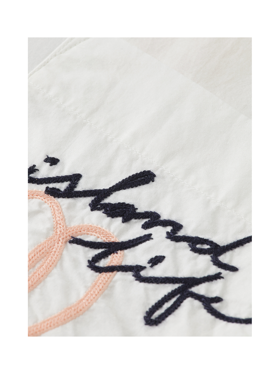 Scotch & Soda Embroidered poplin shirt-White - Image 7