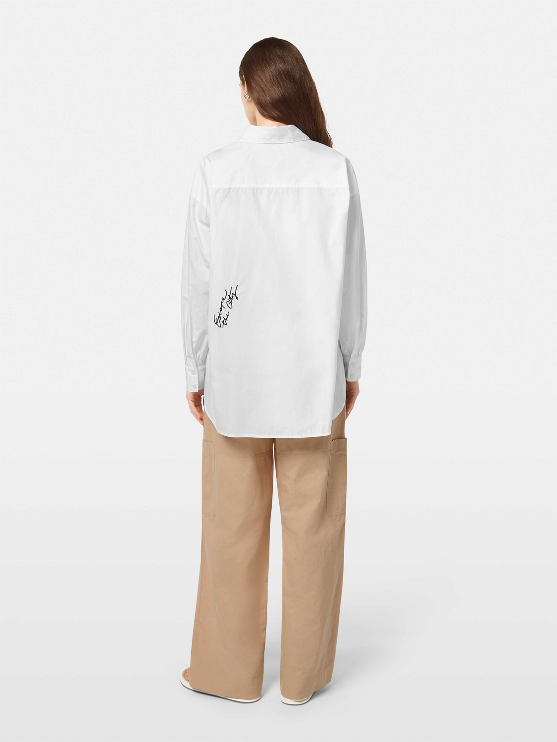 Scotch & Soda Embroidered poplin shirt-White - Image 3