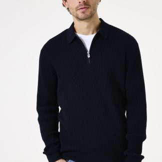 Garcia I51220_men`s polo ls_deep ink