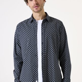 Garcia I51280_men`s shirt ls_deep ink