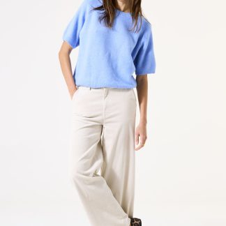 Garcia H50112_ladies wide leg corduroy pants_whitecap