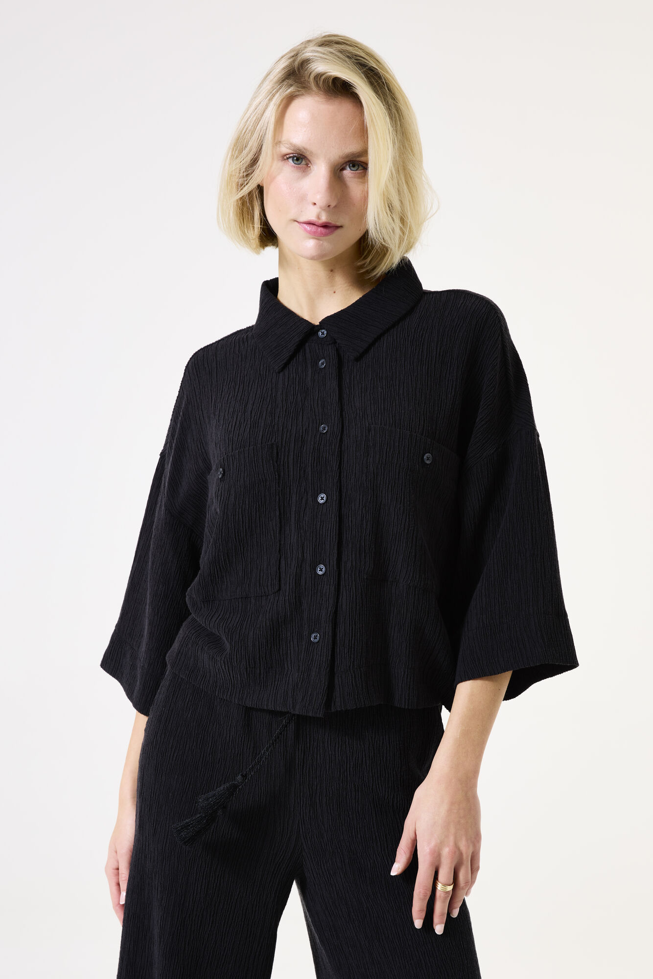 Garcia H50005_ladies shirt ss_black