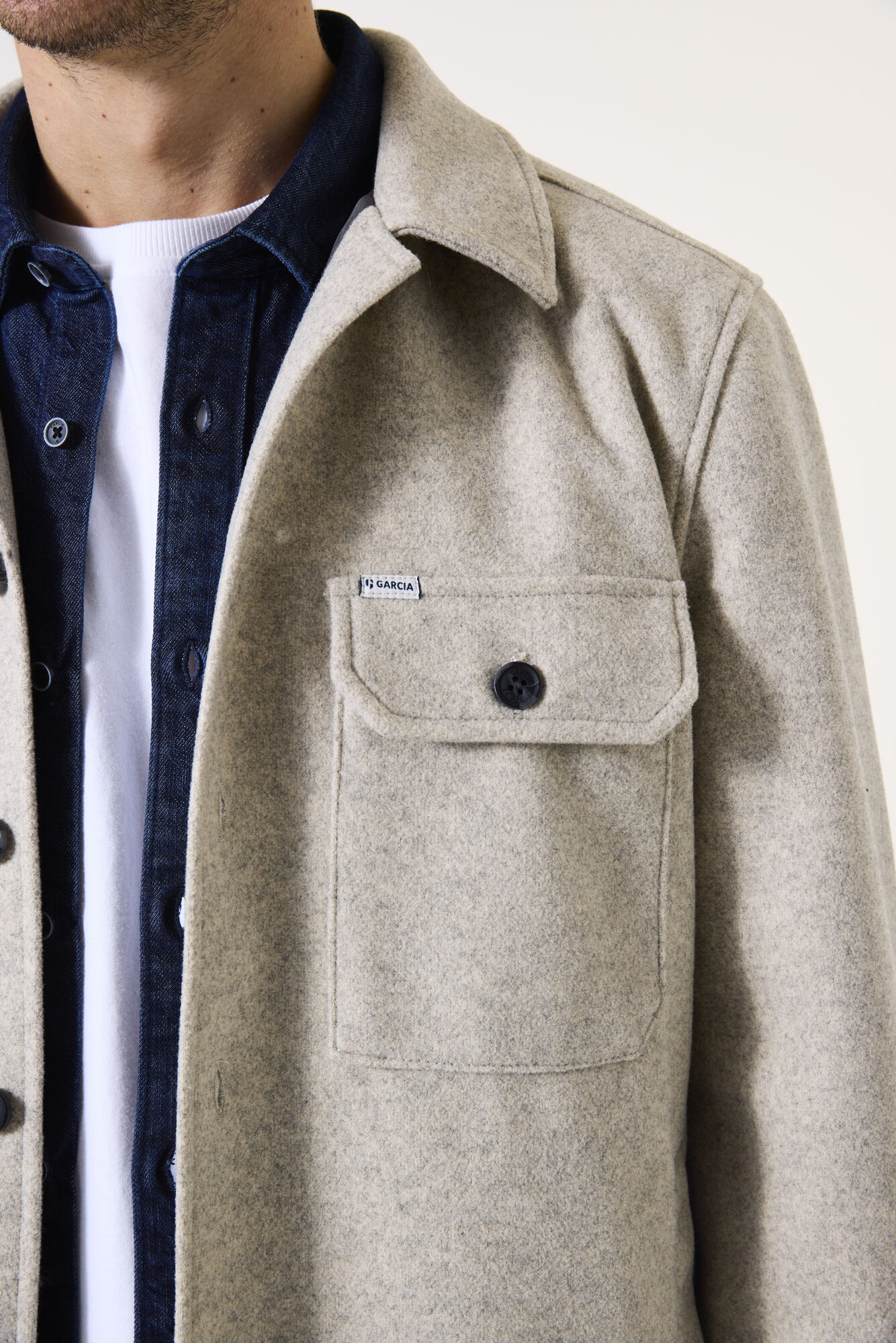 Garcia I51301_men`s overshirt_sand - Image 4