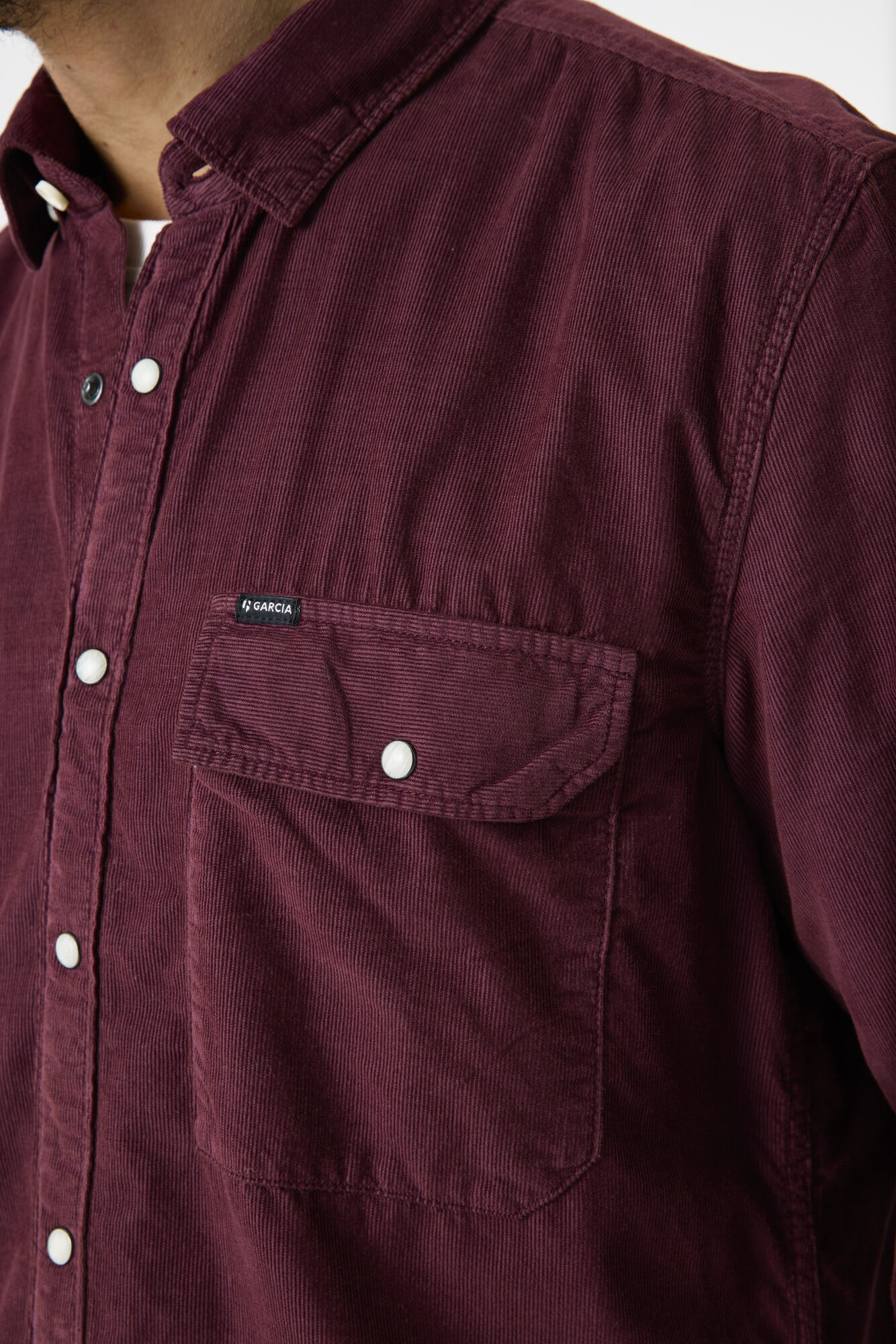 Garcia J51085_men`s shirt ls-plum - Image 4