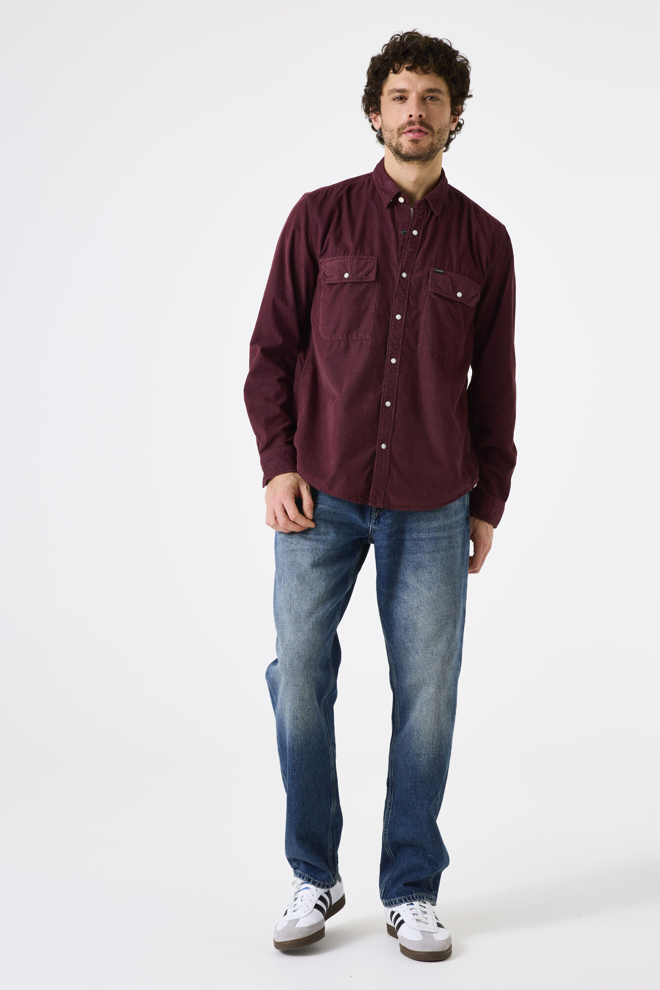 Garcia J51085_men`s shirt ls-plum - Image 2