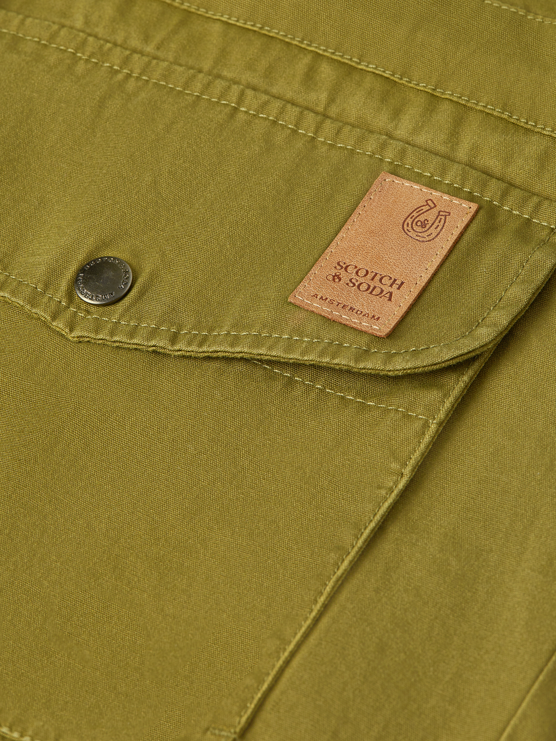 Scotch & Soda Men's Jacket-Green Moss - Image 8