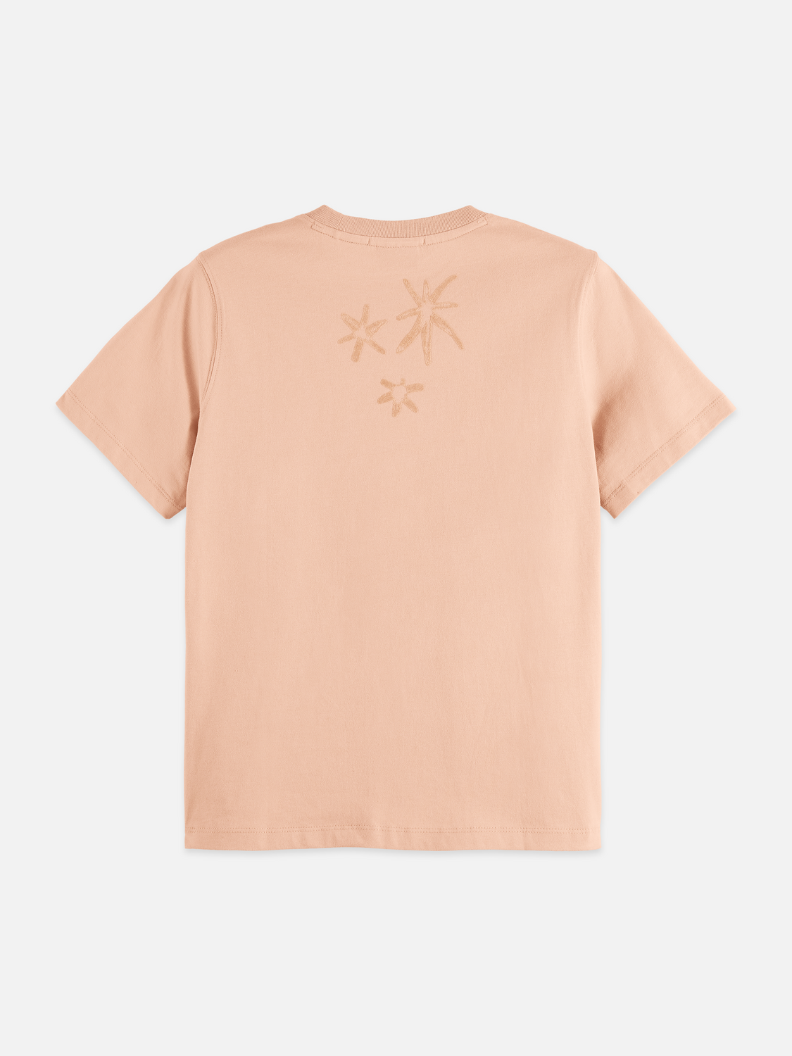 Scotch & Soda Female T-shirt with flock print-Rose Dust - Image 6