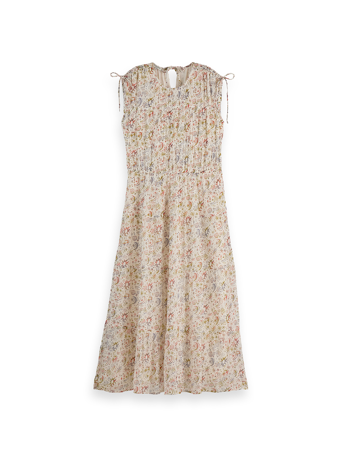 Scotch & Soda Female Midi Dress - Cosmic Sky Eggnog - Image 5