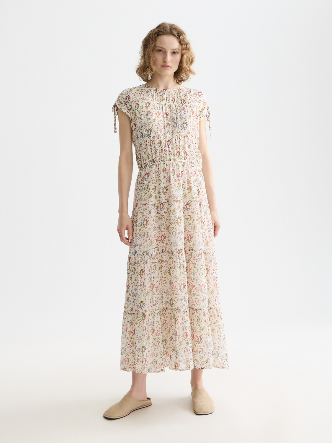 Scotch & Soda Female Midi Dress - Cosmic Sky Eggnog