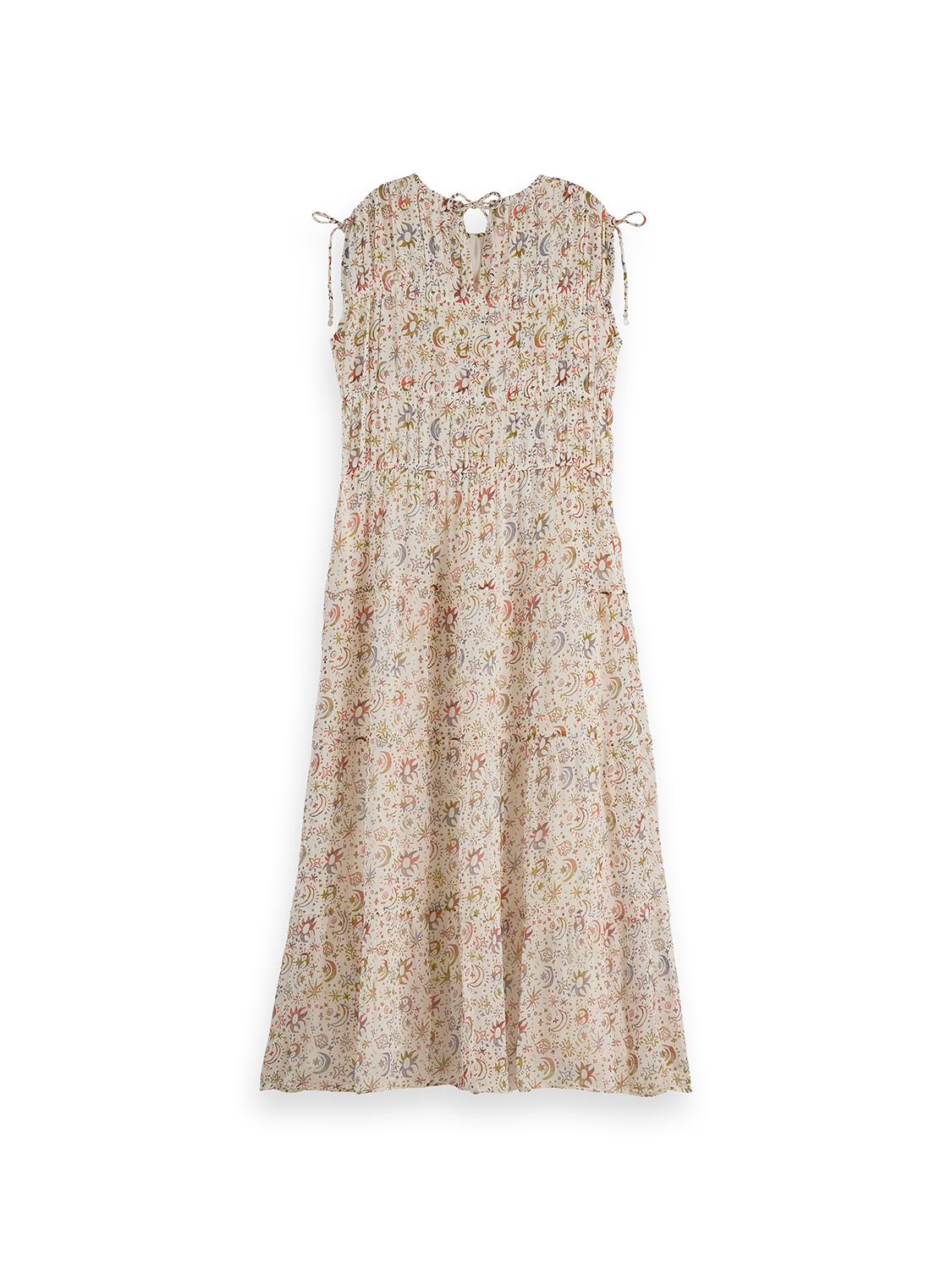 Scotch & Soda Female Midi Dress - Cosmic Sky Eggnog - Image 4