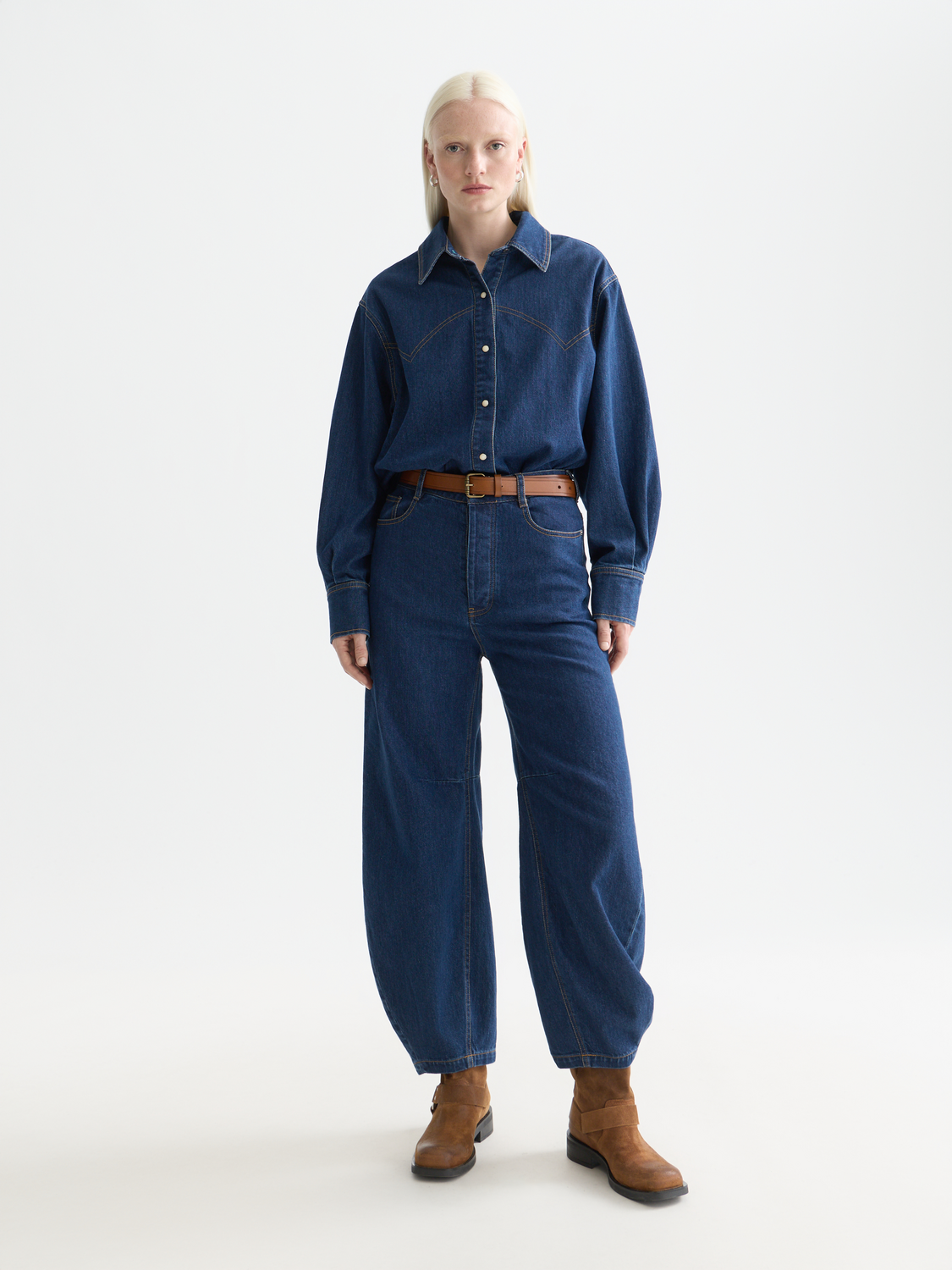 Scotch & Soda Womens The Loop high rise barrel jeans -Top Notch - Image 2