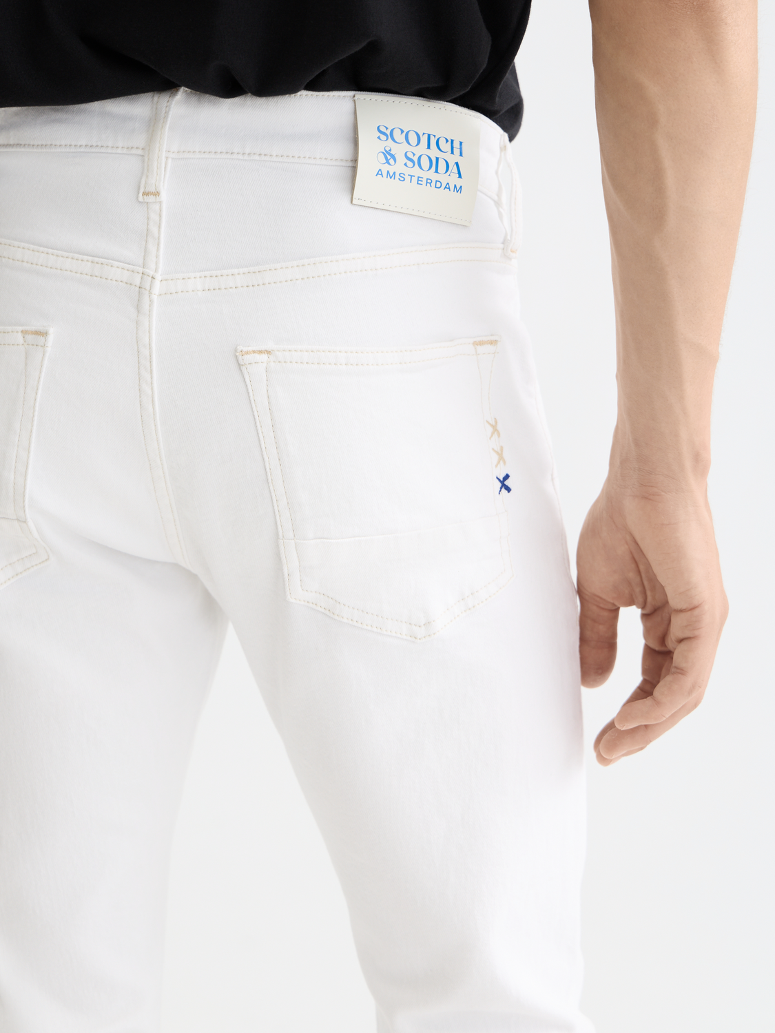 Scotch & Soda Male Ralston slim jeans - Cool White-L.32 - Image 4