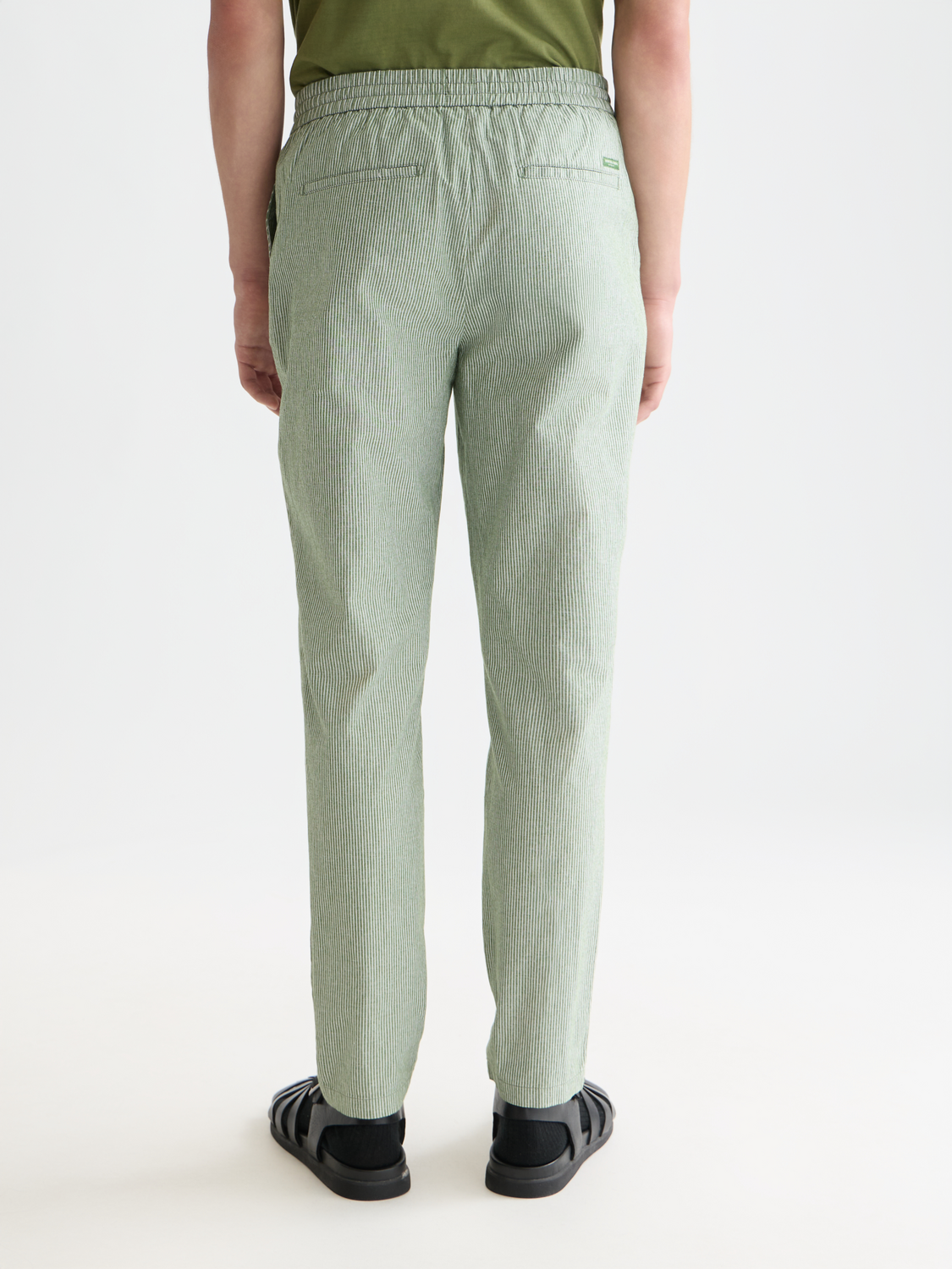Scotch & Soda Male Warren striped jogger-Garden Green Stripe-L.32 - Image 2