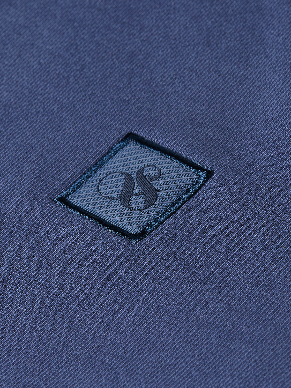 Scotch & Soda Male Logo badge zip through hoodie-Oceana - Image 5