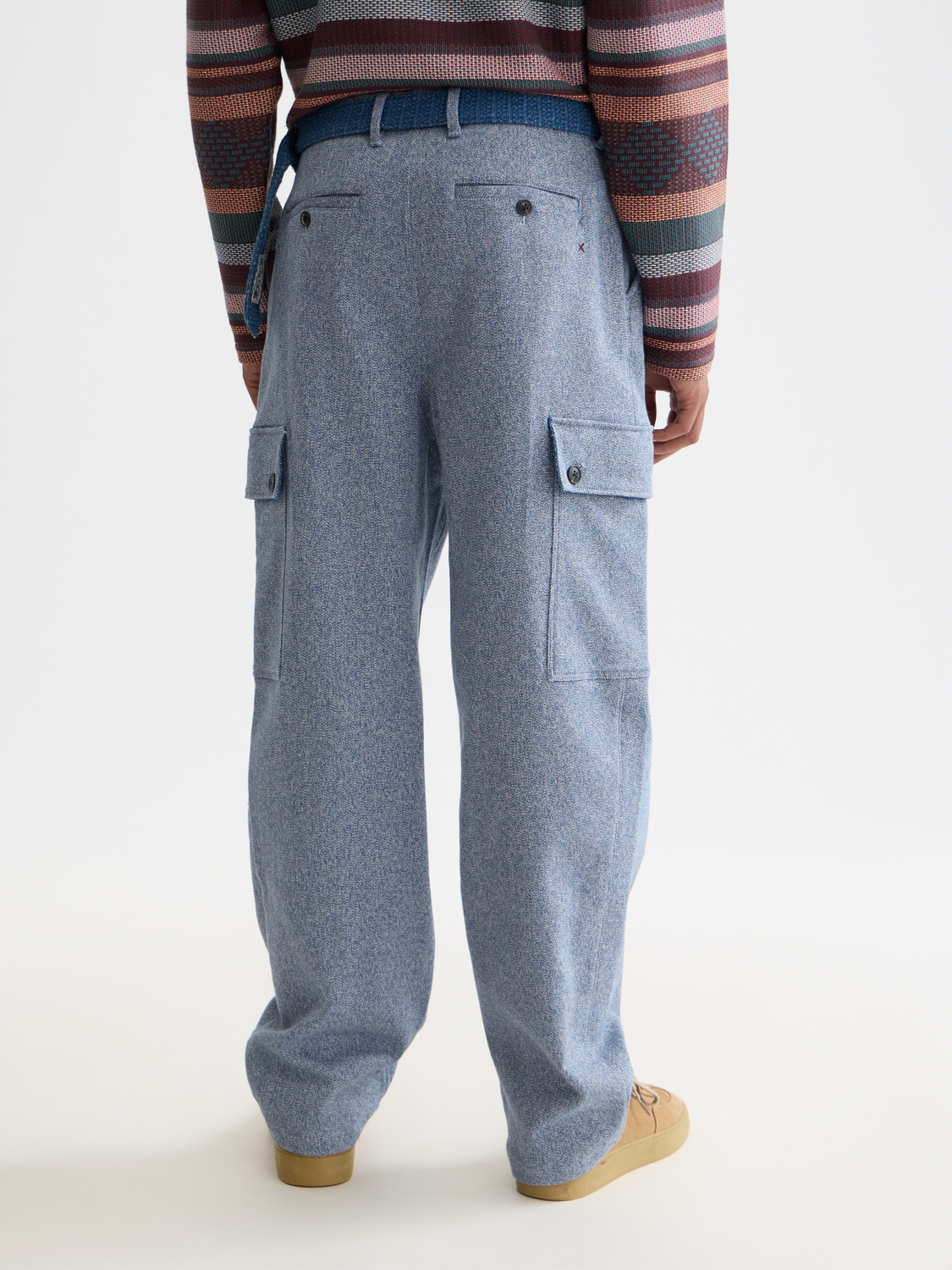 Scotch & Soda Male The 40th anniversary cargo pant-Ensign Blue Melange-L.32 - Image 2