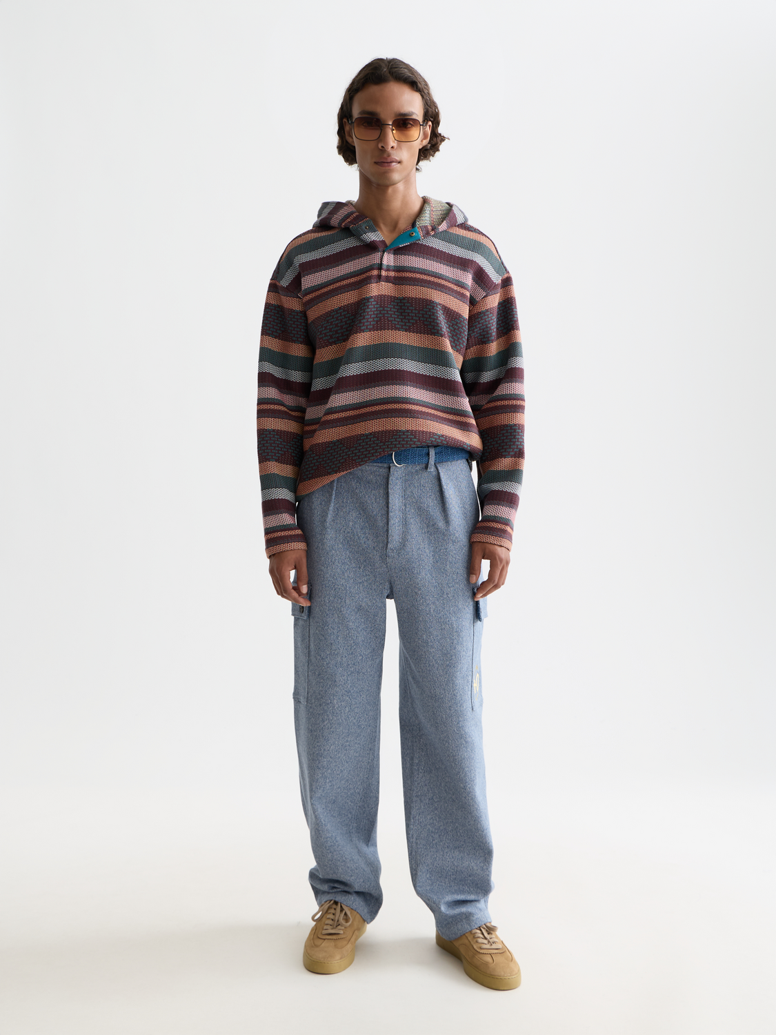 Scotch & Soda Male The 40th anniversary cargo pant-Ensign Blue Melange-L.32 - Image 3