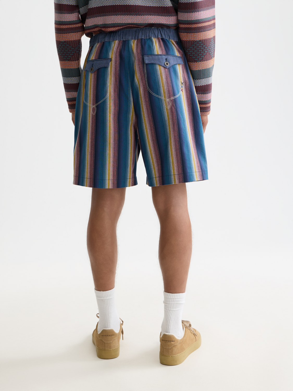 Scotch & Soda Male Western bermuda shorts-El Cosmico Stripe - Image 2