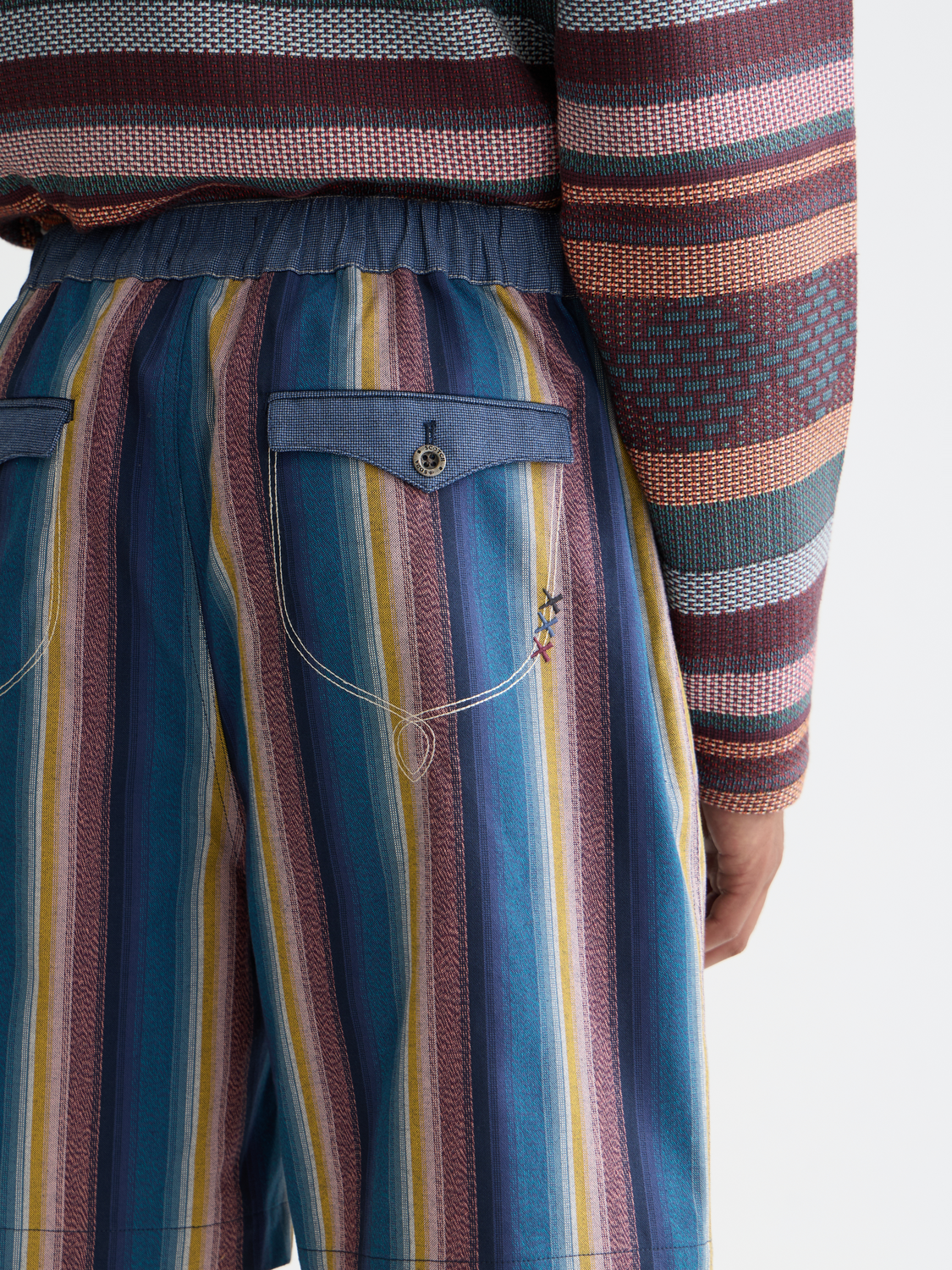 Scotch & Soda Male Western bermuda shorts-El Cosmico Stripe - Image 4