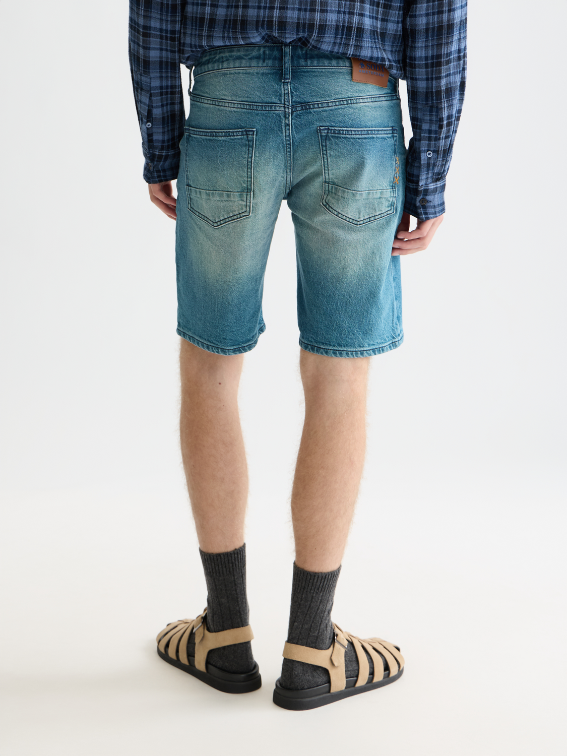 Scotch & Soda Male Ralston jeans short-Blue Grass - Image 2