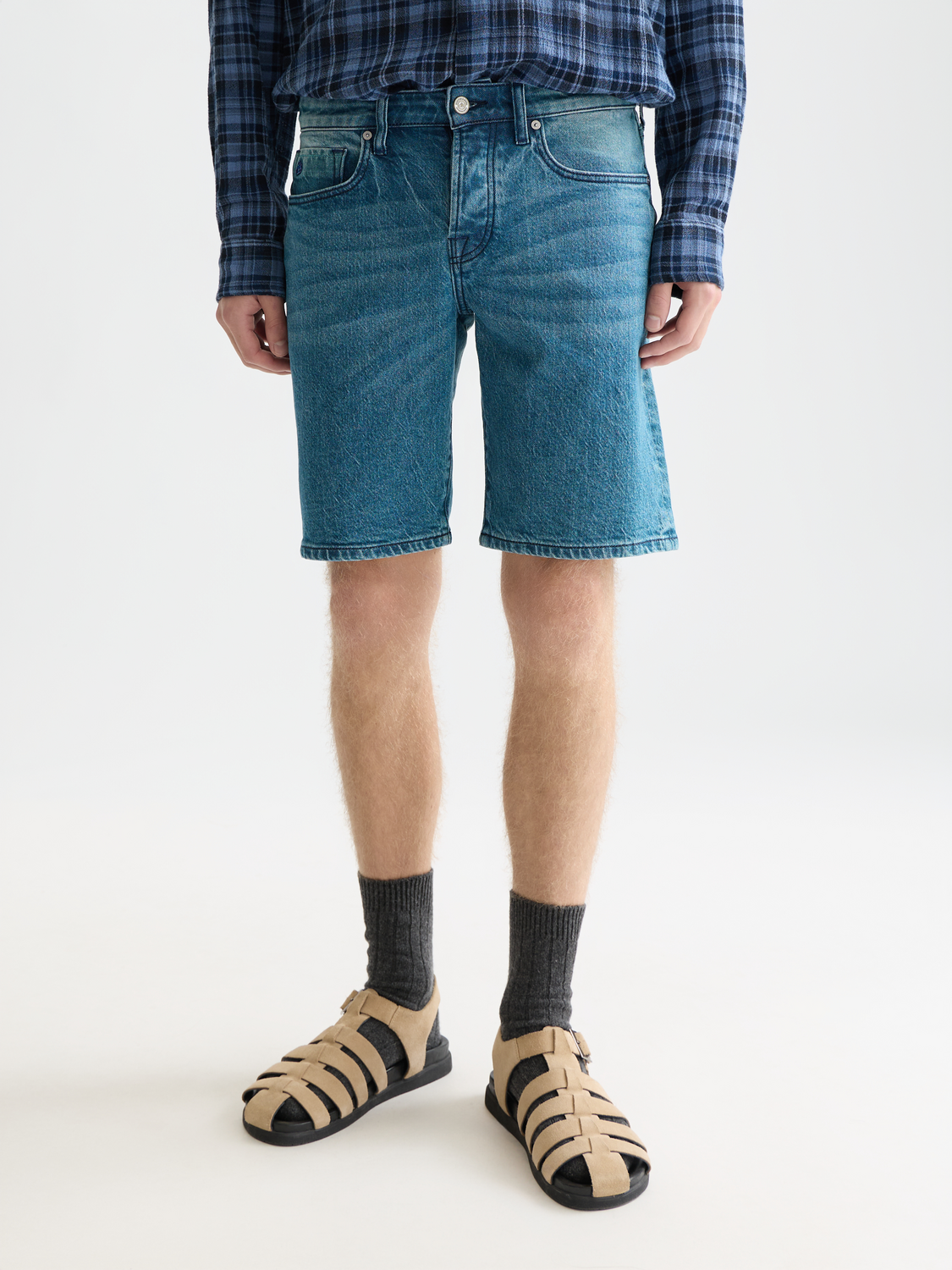 Scotch & Soda Male Ralston jeans short-Blue Grass