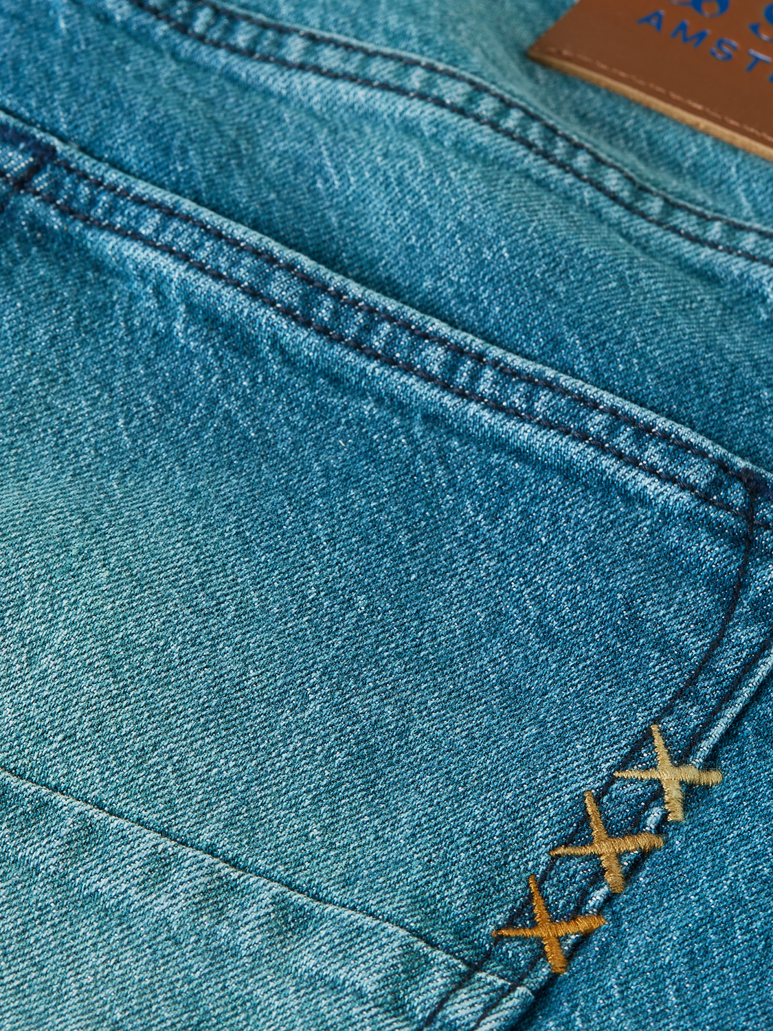 Scotch & Soda Male Ralston jeans short-Blue Grass - Image 5