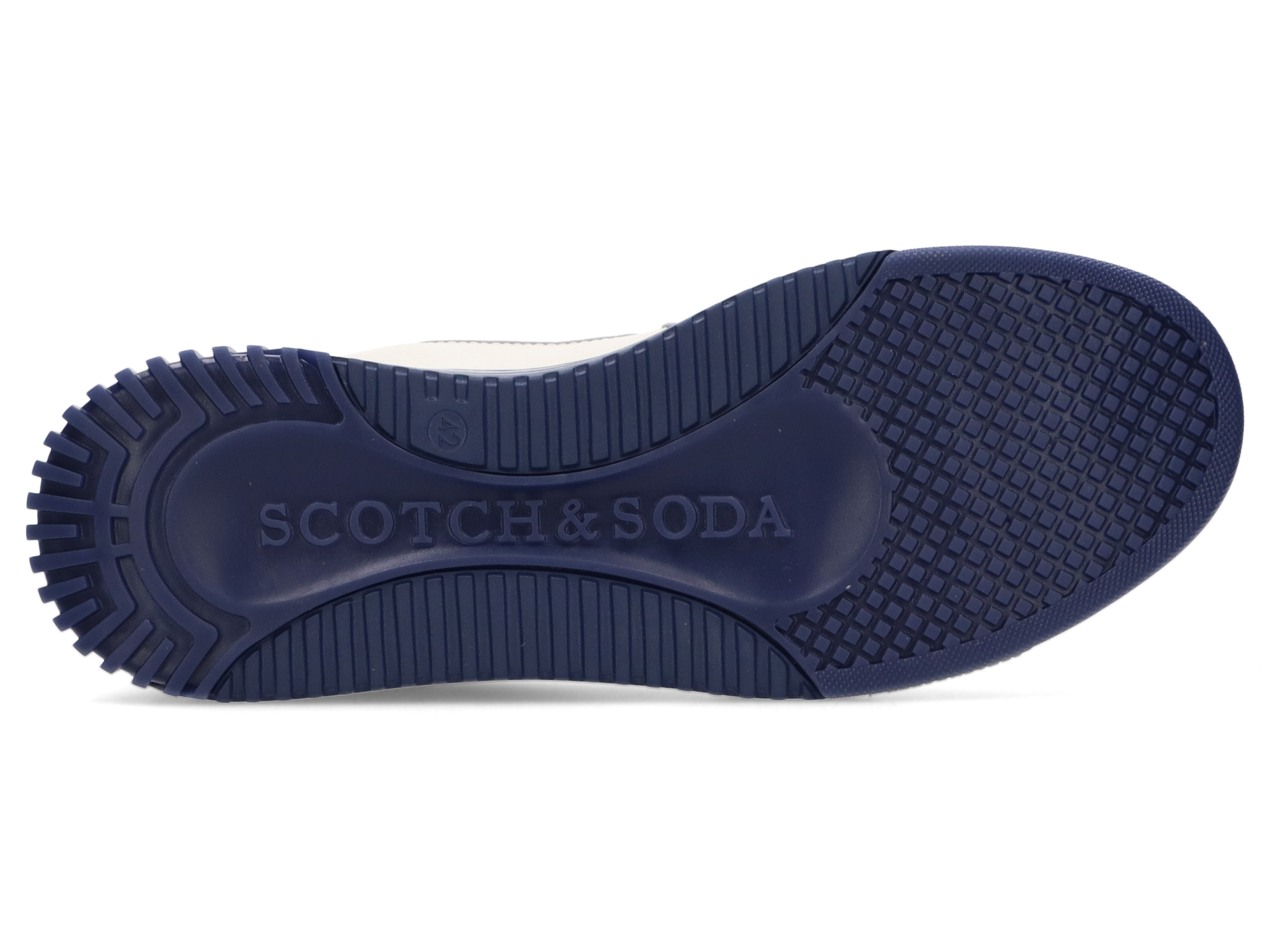 Scotch & Soda Male New Cup Sneakers-Blue/White - Image 7