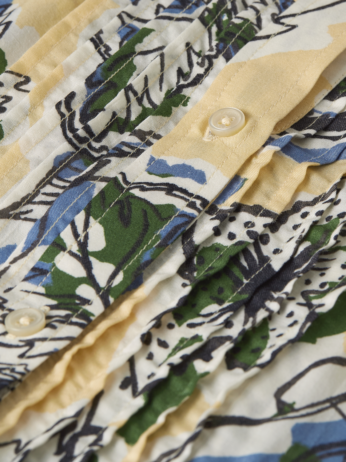 Scotch & Soda Female Pin tuck long sleeve shirt-Lucky Bandana Multi Parsnip - Image 5