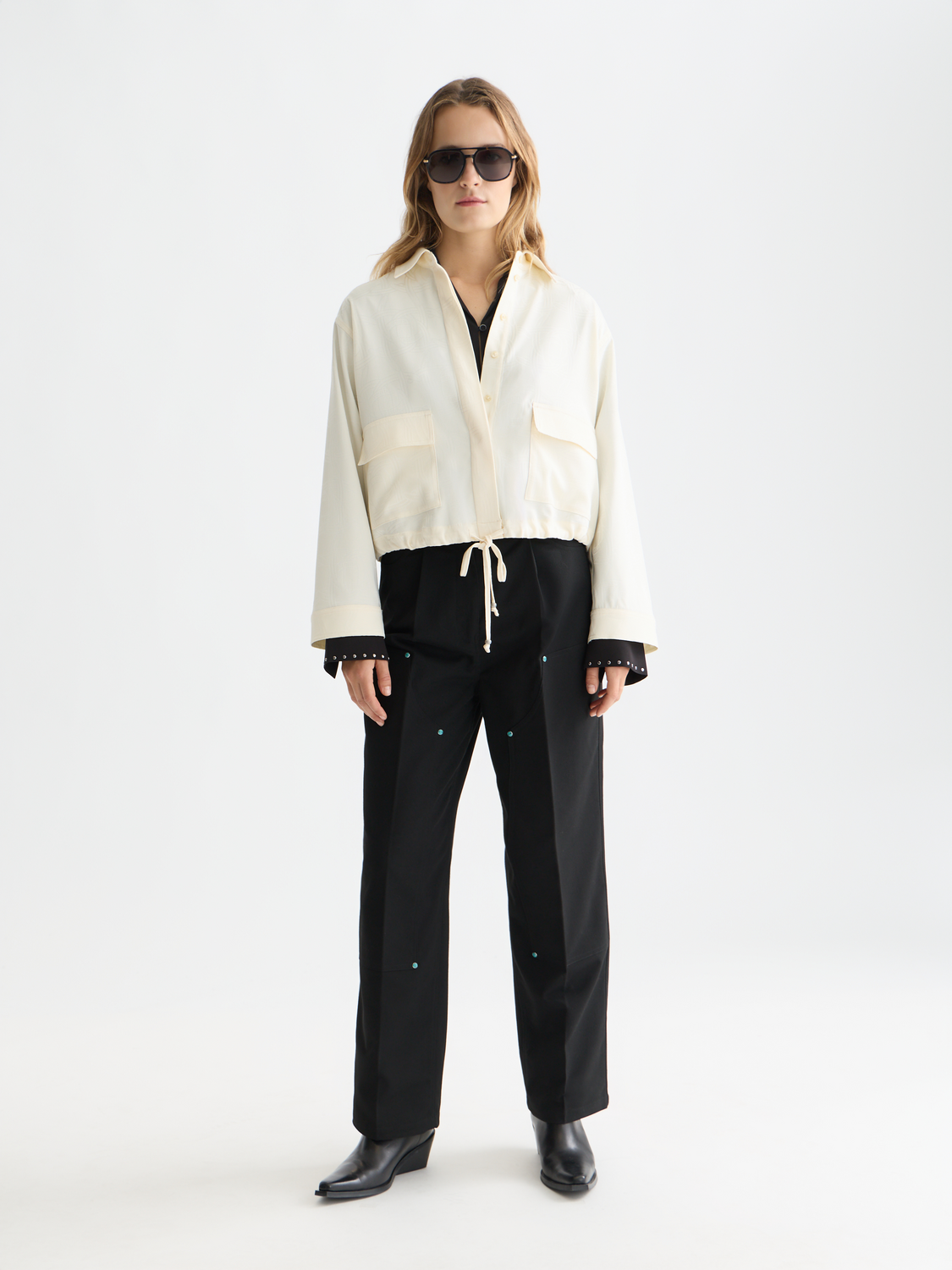 Scotch & Soda Female Utility shirt-Eggnog - Image 3