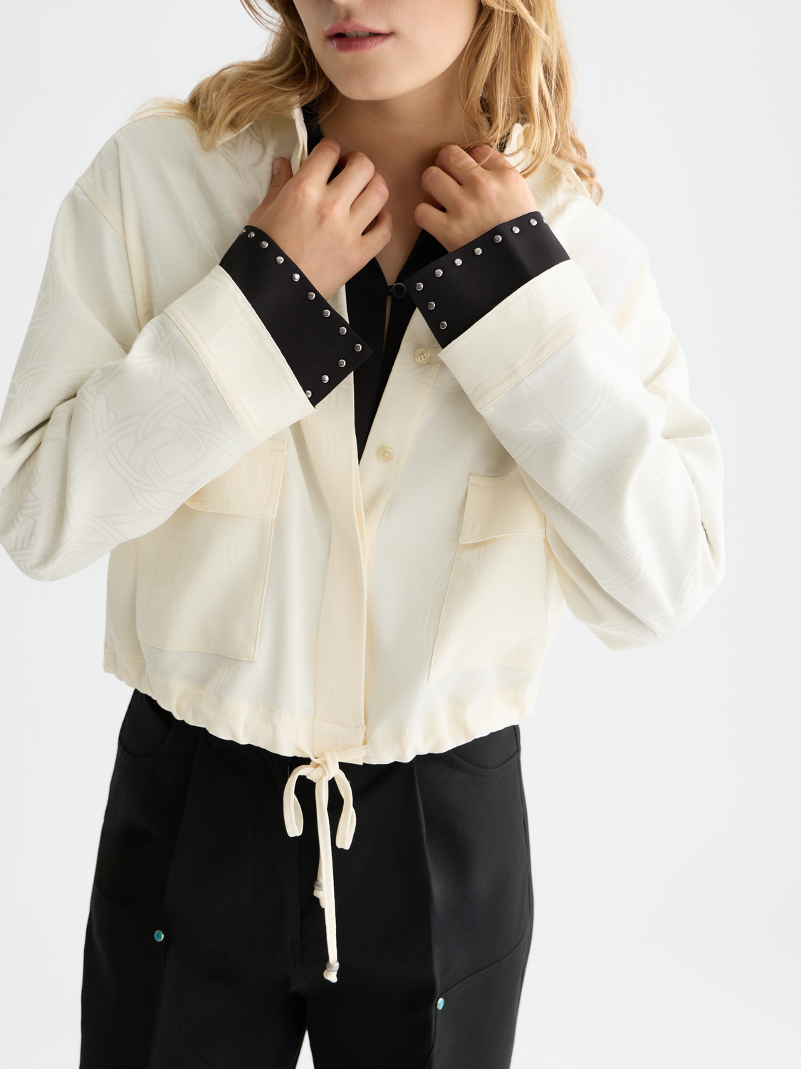 Scotch & Soda Female Utility shirt-Eggnog - Image 4