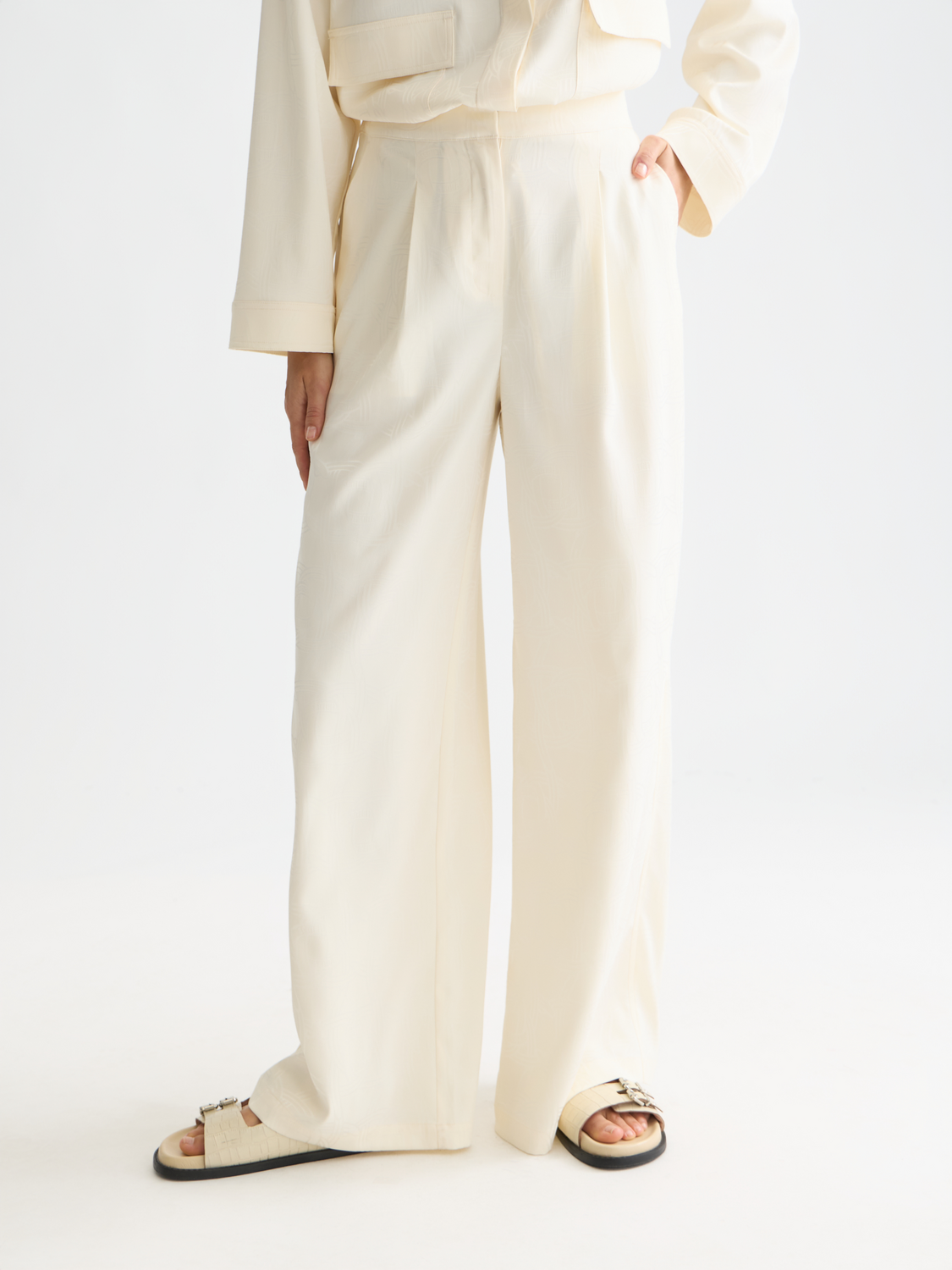 Scotch & Soda Female Eleni pants-Eggnog-L.322 - Image 2