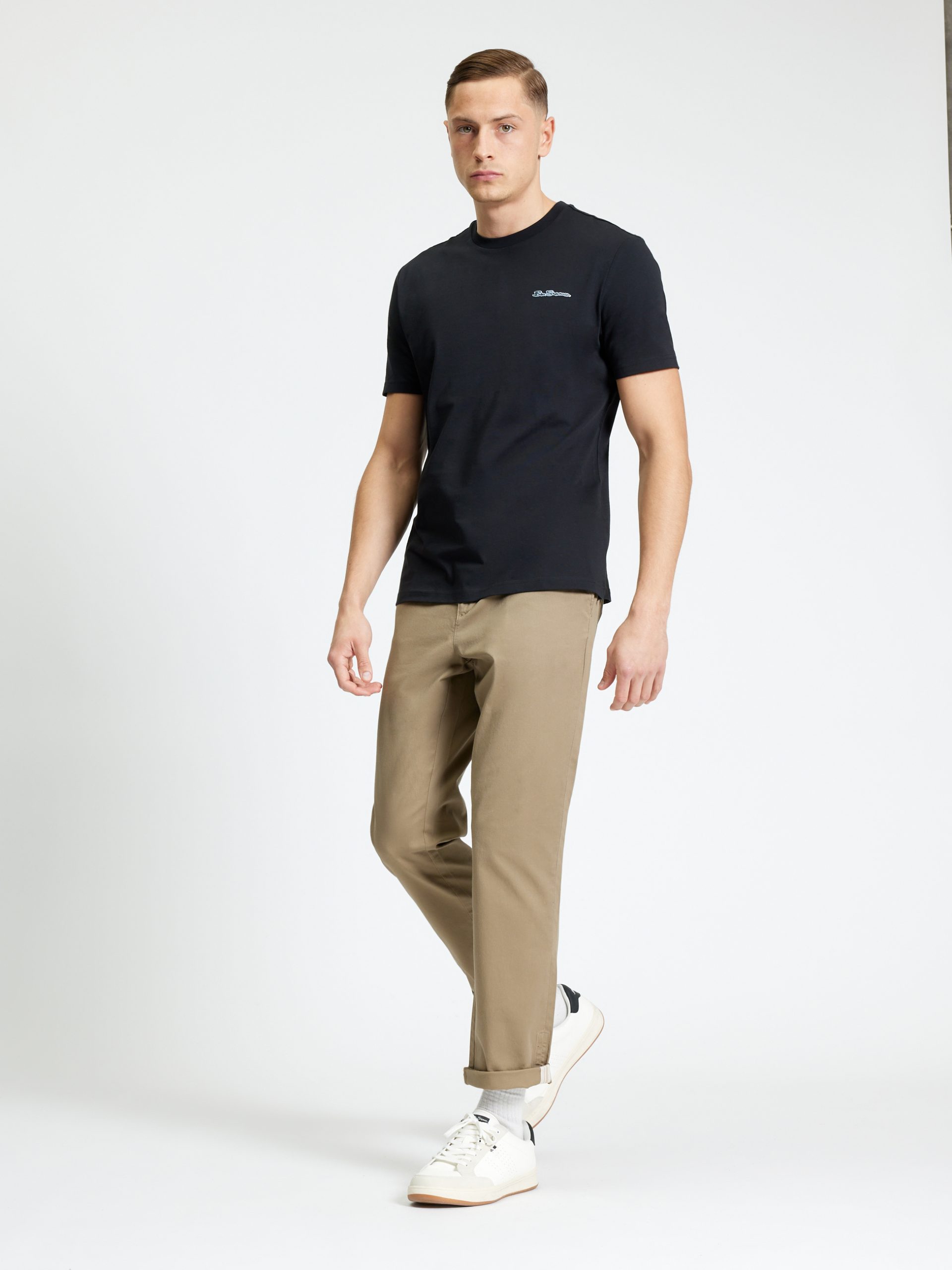 Ben Sherman Male Short Sleeve Signature Tee-Black - Image 3