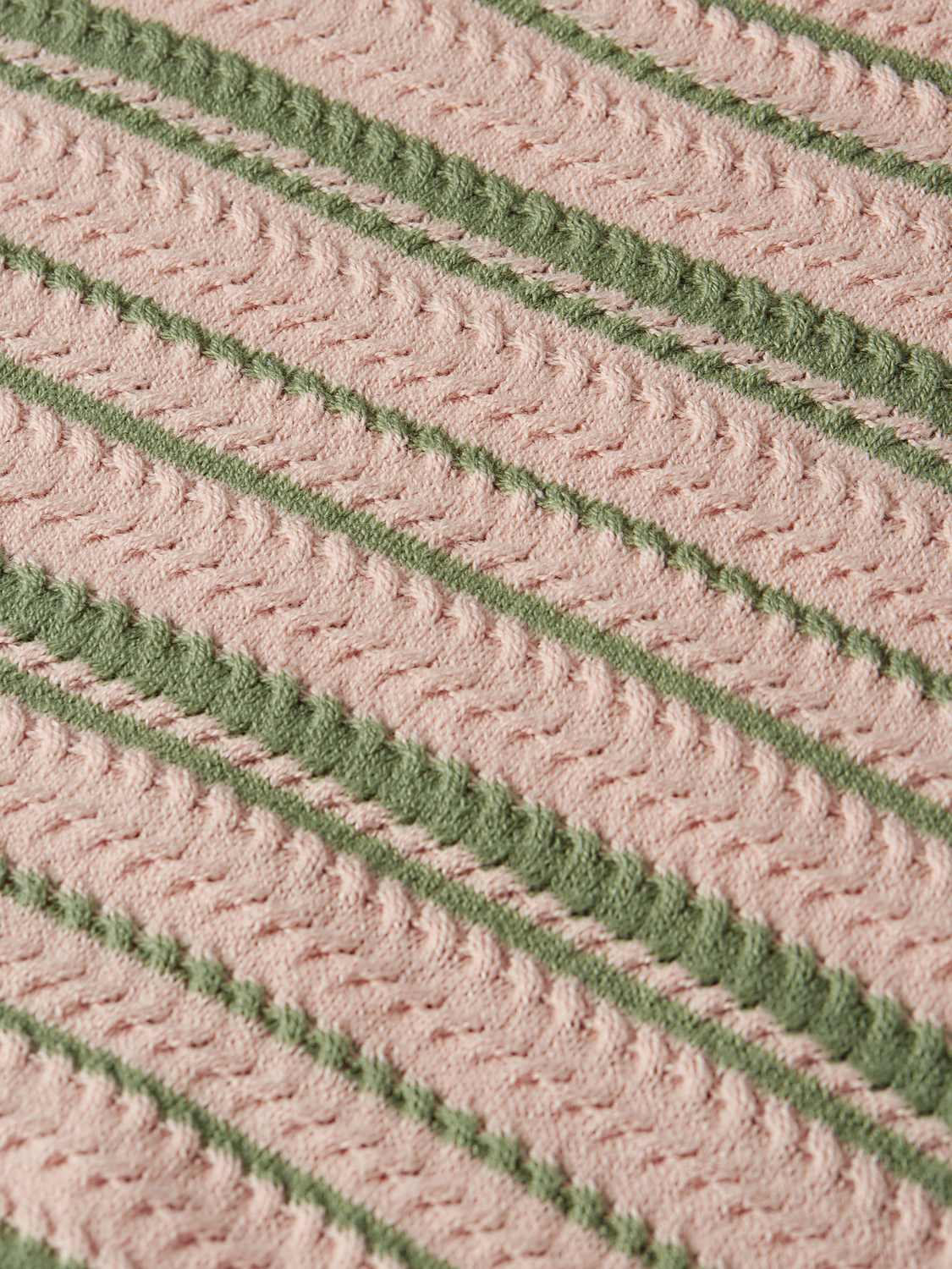 Scotch & Soda Female Textured stripe knitted tee-Rose Dust Stripe - Image 5