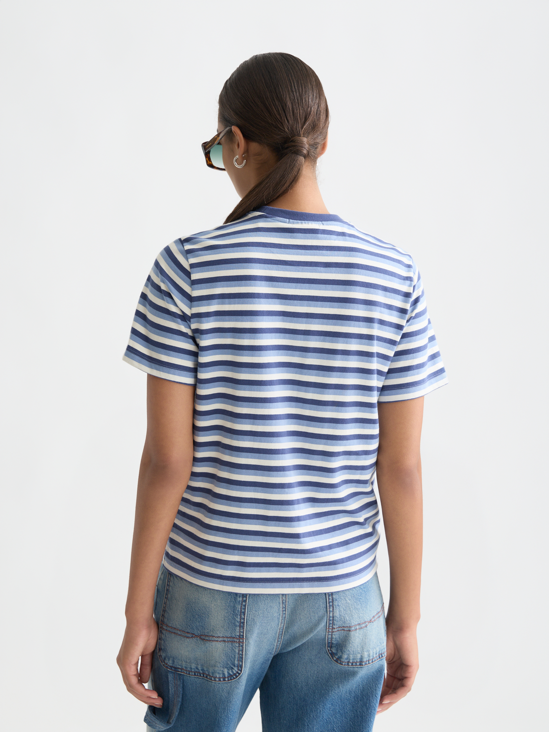 Scotch & Soda Female Yarn dye striped T-shirt-Oceana Stripes - Image 2